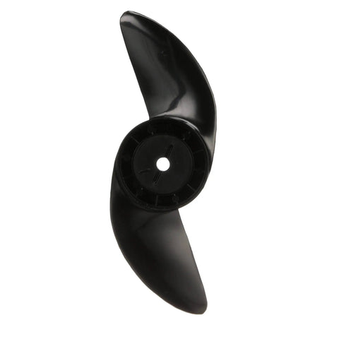Beefed Up 2 Blade Power Prop For Trolling Motors 3 Inch Hub Weedless Design With Shallow Water Option Includes Prop Pin And Nut Black Finish