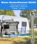 Rugged 1400W RV Water Heater Element Screw In 110V 120V Easy Install For Camper Hot Water with Atwood compatibility
