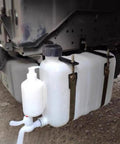 Mounted 9L Portable Water Container With Built-In Faucet, Hand Wash Station For Truckers And Outdoor Adventurers