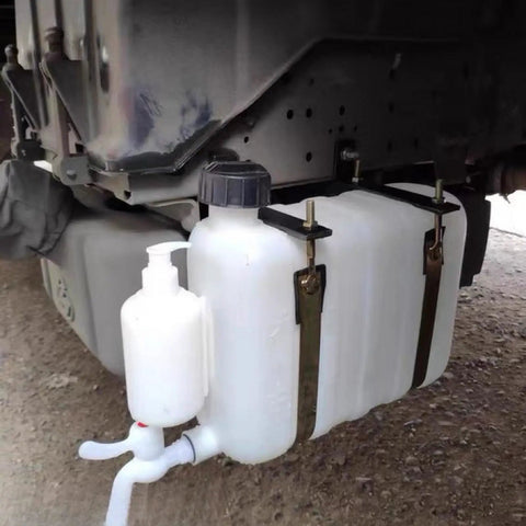 Mounted 9L Portable Water Container With Built-In Faucet, Hand Wash Station For Truckers And Outdoor Adventurers