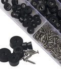 72Pcs Rubber Feet Set with Stainless Washer Screws Anti Slip Bumpers 3 Size Assortment for Electronics and Furniture