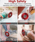 5-pack 4.5-inch diamond saw blades for angle grinder; red blades cut marble, brick, ceramic tile, ceramic.