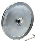 10 Inch Single Groove V Belt Pulley Three Quarter Inch Bore Carbon Steel Zinc Plated Motor Drive Pulley For A B 5L 4L V Belts Beefed Up Industrial Belt Drive System with Allen wrench