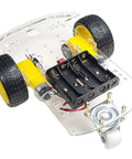 2WD RC Car Chassis Kit With Dual DC Motors And Speed Encoders For Arduino ESP32 ESP8266 And Raspberry Pi Durable Acrylic Frame