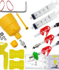 Bike Brake Bleed Kit For SRAM DB4 DB6 DB8 Maven Motive Series Mineral Oil Hydraulic Disc Brake Tool Set components displayed
