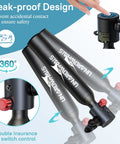 Leak-proof design of 0.5L Mini Scuba Tank with Pump, Portable Diving Cylinder, DOT Certified, 3000 PSI Max Pressure, details shown