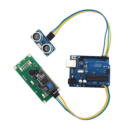 120-Piece 20cm Dupont Jumper Wire Kit 40pin Multicolor Cables connected to Arduino board and sensors for prototyping