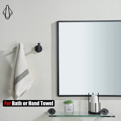 Oil Rubbed Bronze Towel Hook Set 304 Stainless Steel Zero Point Eight Millimeter Thick Tube And 2mm Post in bathroom