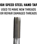 M32 X 2 Pro Grade High Speed Steel Plug Tap For Through Holes HSS Hand Tap For Creating New Threads Or Recut Damaged Threads