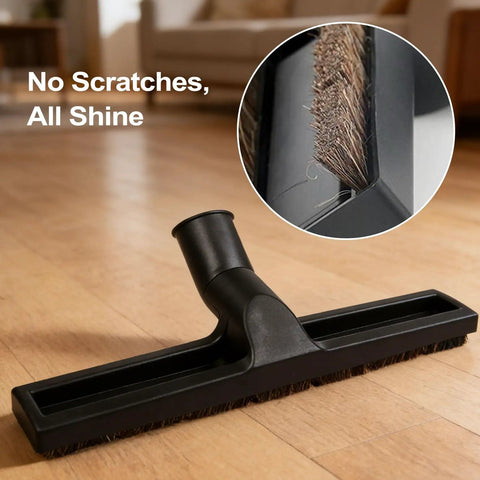 32mm 1 1/4 Inch Vacuum Attachment For Hardwood Floors - Deluxe Extra Large Hardwood Brush with natural horsehair bristles