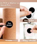 One Inch Round Color Coding Dots Set For Easy File Organization And Inventory Control 500 Circle Labels With Black Writable Surface