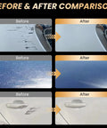 Comparison of car paint before and after using 2026 Nano Tech Car Scratch Remover Cloth For Minor Paint Scratches Swirl Marks And Water Spots All Vehicles UV Resistant Shine Restore Quick Fix And Glossy Finish Showroom Ready
