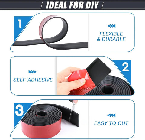 Self Adhesive Rubber Strips With Adhesive Backing For Gaskets And Matting Durable Rubber Pads Sticky Back Seal Flexible Rolls And Sheets