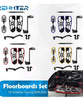 Yellow Floorboards Footpeg Shifter Brake Lever Kit For 14 Up Driver And Passenger Footrests Set with multiple color options