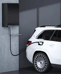 Tough Wall Mount EV Charger Cover For Your Daily Plug In Rig, Heavy Duty Outdoor Shell with vehicle charging.