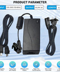 Premium Fesasn 29V2A Electric Power Adapter For Extend Ergo Sealy Ease Serta Adjustable Bed Frame with 6.5 ft power cables.