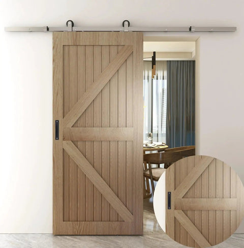 Sturdy 2 Pack Sliding Door Handles With Plate For Kitchen Cabinet Bathroom Closet And Barn Doors 5 Inch Center Hole Front Pulls