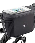 Bike Handlebar Insulated Cooler Bag With Front Phone Pouch And TPU Touch Screen, Strap On Bicycle Frame Bag for outdoor riding