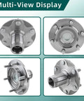 Front Wheel Hub Bearing Assembly Kit Pair Fits Toyota Tundra 2000 To 2006, Tacoma 1999 To 2004, Sequoia 2001 To 2007, And 4Runner 1996 To 2001 2WD Only Beefed Up Replacement Wheel Hub Bearings multi-view display