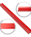 Red Aluminum Alloy 45 Degree T Track Miter Slot Fixture For Router Table And Table Saw Jig Guide Plus Bandsaw Sliding Track 500mm