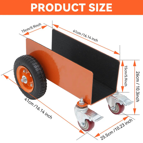 Heavy Duty Panel Dolly Cart With 1200 Lbs Capacity Four Smooth Roll Wheels Rustproof Steel Build To Haul Drywall Or Doors Like A Badass On Tight Job Sites Without Breaking A Sweat