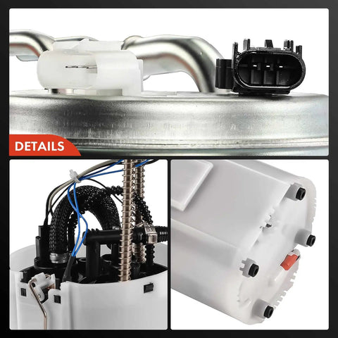 Bolt On Replacement Electric Fuel Pump Module Assembly With Built In Pressure Sensor To Fix Fuel Starvation Fast And Keep Your Rig Running Smooth On 2008 2009 Models, showing detailed connections.