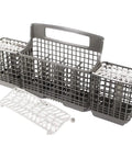 Silverware Basket For Whirlpool And Kenmore Dishwashers Replacement W10807920 with detachable sections and handle for utensil separation