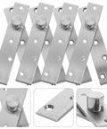 Full Rotation Pivot Door Hinges Set of Four Stainless Steel Hidden Hinges for Hidden Doors 360 Degree Smooth Rotation