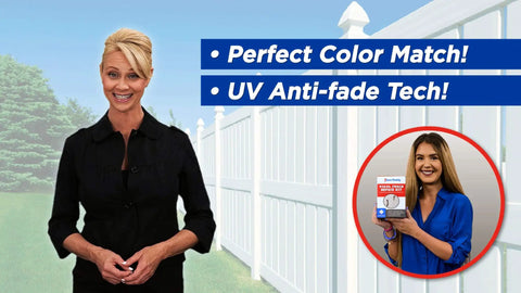 All In One Vinyl Fence Post Repair Kit For A Quick, No Fuss Fix Of Holes And Cracks, UV And Impact Resistant, No Painting Needed