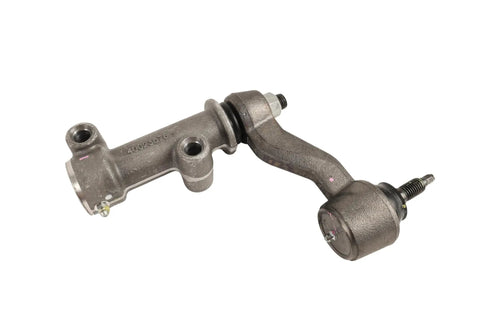 GM Steering Linkage Idler Arm 85819770 Replacement For Chevy GMC Cadillac Buick Built To OEM Spec With Beefed Up Durability For Smooth Handling And Reliable Steering Easy Install. Cast metal steering idler arm, angled side view.