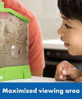 Child observing Ant Factory Classroom Ant Farm With Live Ants For Hands On STEM Learning At Home Kids Science Kit Escape Proof Habitat