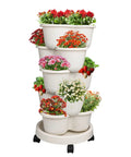 5 Tier Stackable Garden Tower Strawberry Planter For Flowers Vegetables Herbs And Succulents A Vertical Garden Dream to Grow