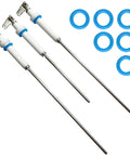 Premium Ceramic Steam Probe Set With O Rings For Breville Sage Dual Boiler Oracle And Oracle Touch Espresso Machines complete set of 3 steam wands and gaskets.