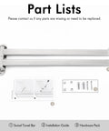 Ultra Sturdy 15.5 Inch Four-Arm Swivel Towel Rack For Wall Mount, Built For Real Life Bathrooms, SUS304 Stainless Steel Brushed Finish