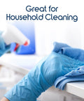 Blue nitrile-vinyl blend disposable gloves, latex-free, for cleaning and food prep, medium