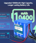 High Capacity 12V Li Ion Battery Pack With Charger And Bare Leads For RC Cars Boats And Robots, Plus LED Light Strips