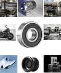 608 2RS Bearings 50 Pack 8x22x7mm Double Rubber Sealed Ball Bearings For Skateboards And Small Equipment Chrome Steel Smooth Spin Durable And Ready To Roll on bearing use collage