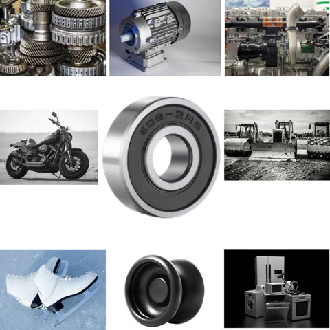 608 2RS Bearings 50 Pack 8x22x7mm Double Rubber Sealed Ball Bearings For Skateboards And Small Equipment Chrome Steel Smooth Spin Durable And Ready To Roll on bearing use collage