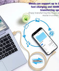 3 Pack 6 Foot Lightning Cables With 90 Degree Connectors, Apple MFi Certified iPhone Chargers For Fast Charge Up To 2.4A And 480 Mbps Data Transfer, Durable Nylon Braided Cords For Everyday Use, gold cable on laptop and iPhone