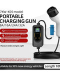 No Fuss Portable Ev Charger 7Kw 3.5Kw With 10 Meter Type 2 Cable Single Phase Wallbox Kit for safe electric vehicle charging