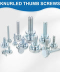 Hella Durable M4 X 40mm Knurled Thumb Screws 20 Pack Metric Shoulder Grip Knobs Solid Carbon Steel Fasteners for TV Monitor Mounts
