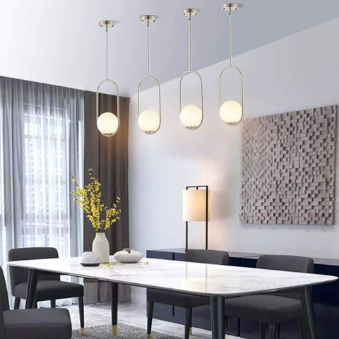 Matte Black 5 Light Pendant Chandelier, Modern Linear Ceiling Light Fixture With Cylinder Frosted Glass Shades over dining table