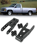 Two To Three Inch Rear Drop Suspension Shackles Kit For Chevy Silverado 1500 GMC Sierra 1500 Dodge Ram Leaf Spring