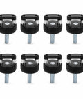 Premium Grade No Sweat Quick Swap Thumb Screws For Bronco Hardtop With Built In D Rings M8 1 25 Thread Set Of 8 Heavy Duty Black Bolts