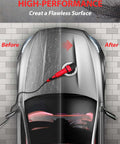 Car being polished with Heavy Duty Car Buffer Polisher With 6 Speed Settings From 1000 To 3500 RPM 1200W Rotary Waxer Kit