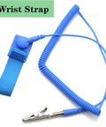 High Temperature ESD Mat Kit With Wrist Strap And Ground Cord For Electronics, blue wrist strap detail