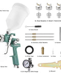 Hella Durable Hvlp Spray Gun Kit Featuring Three Precision Nozzles For Fast Automotive Basecoat Application with 600cc paint cup
