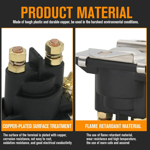 Drop In 12V Trim Solenoid Starter Replacement Kit For Outboard Motors Built Tough And Ready To Swap In 89-818864T 89-96158 8996158 8996158T 89-846070 89-94318 89818864T 89846070 8994318 2 Pack