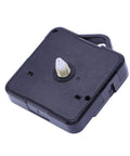 Replacement Wall Clock Movement Kit with black quartz motor and fittings for pendulum mechanism, metal and plastic parts