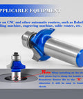 Roundover Router Bit Set Pro Grade With 1/2 Inch Shank Radius Options 1/4, 3/8, 1/2 Inch carbide tip in use on CNC machine